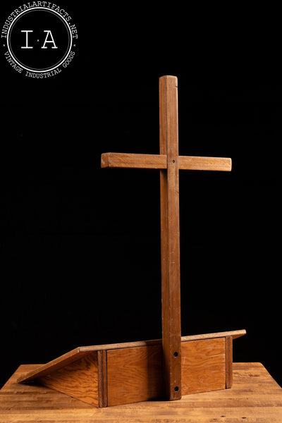 Vintage Wooden Funeral Pulpit