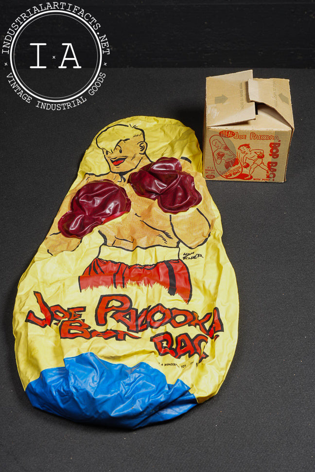 Vintage Joe Palooka Bop Bag with Original Box by Ideal