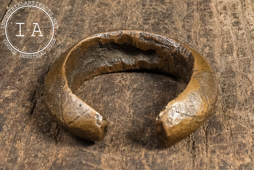 19th Century African Bronze Tribal Currency Bracelet
