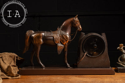 Vintage Sessions Equestrian Copper Clock