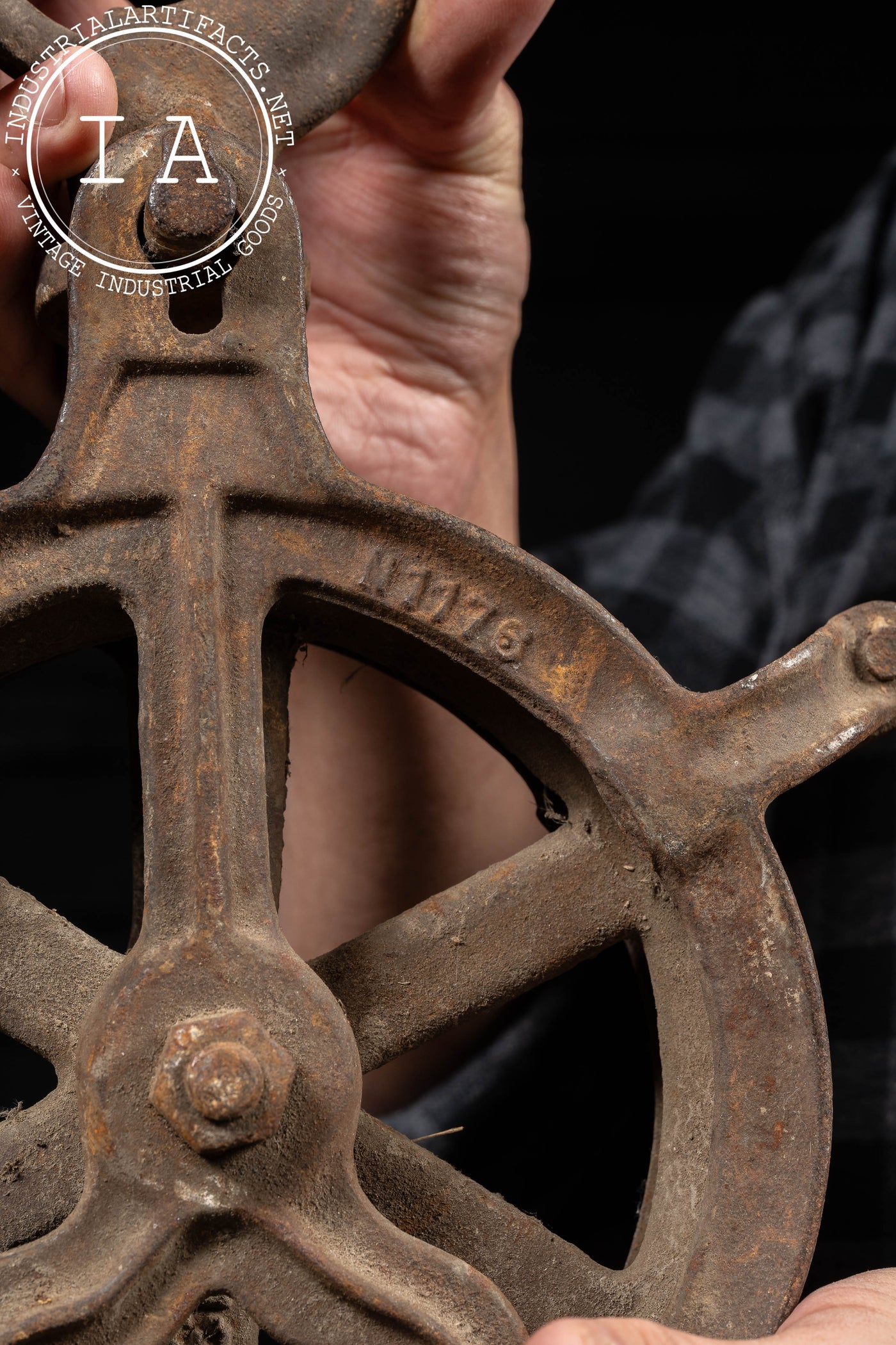 Early 20th Century Cast Iron Pulley