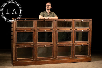 Early 20th Century Oak 12-Drawer Haberdashery Cabinet