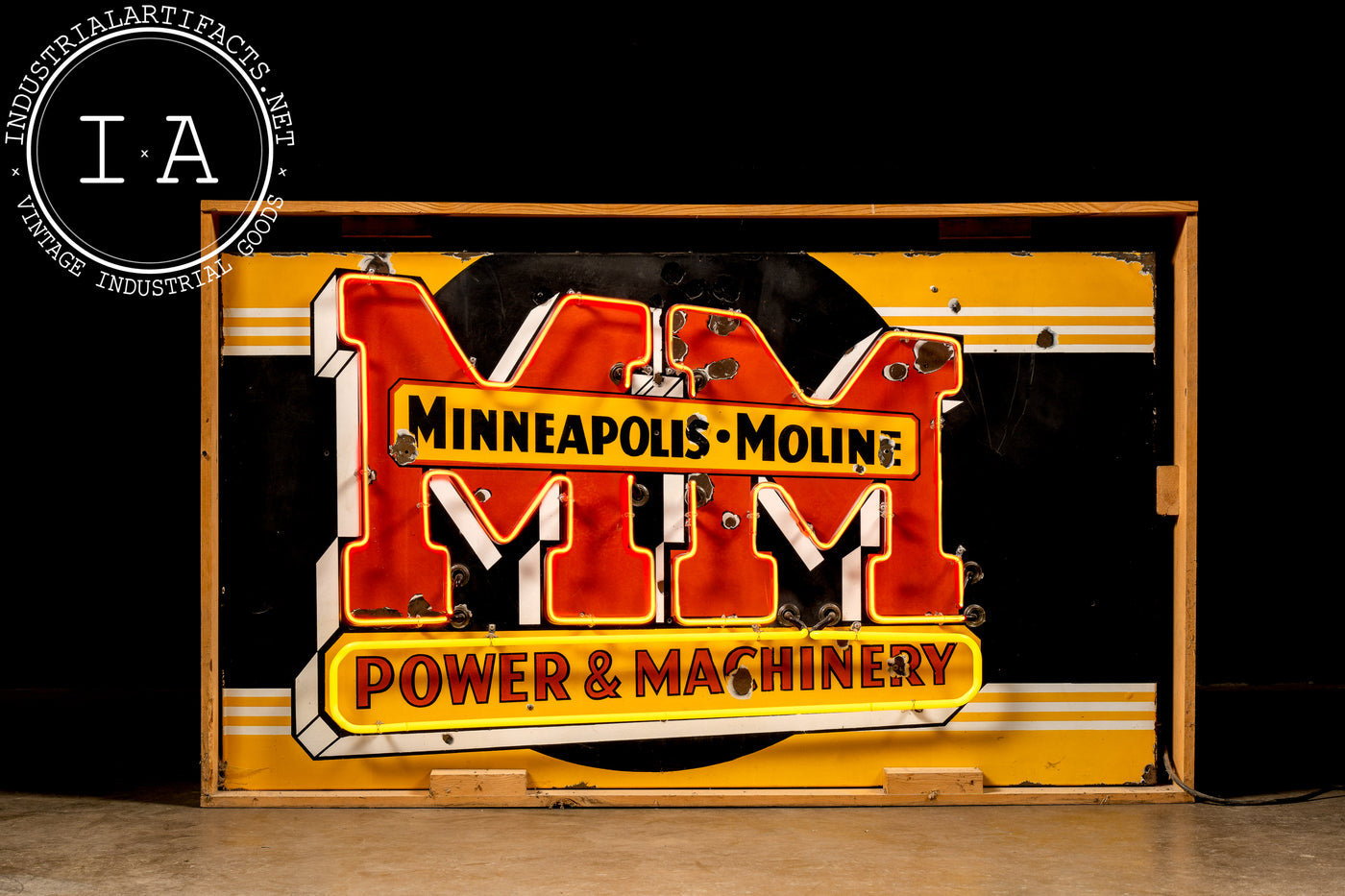 Vintage Minneapolis-Moline SSP Neon Sign