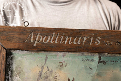 Antique Apollinaris Water Framed Tin Sign