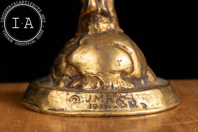 The Good Fairy | Brass McCutcheon Statuette; Signed, Dated