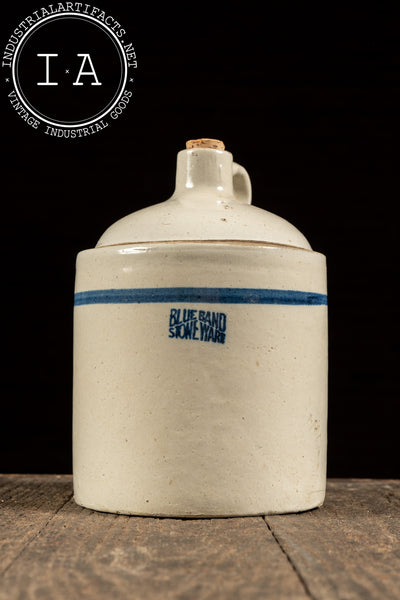 Early 20th Century 1-Gal. Stoneware Crock by Blue Band