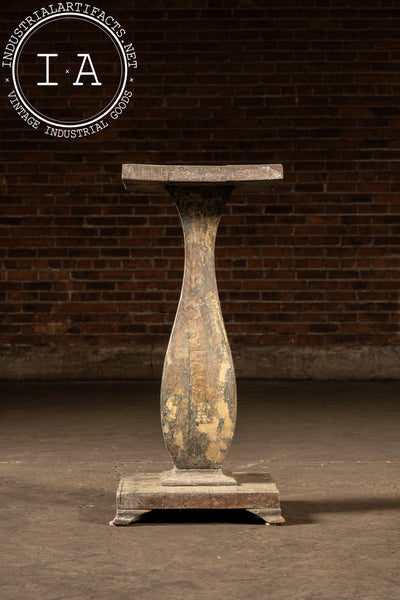 Early Rustic Wooden Sculptural Plant Stand