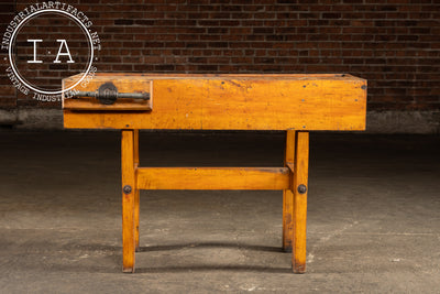 Early 20th Century Maple Workbench
