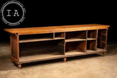 Early Oak General Store Counter