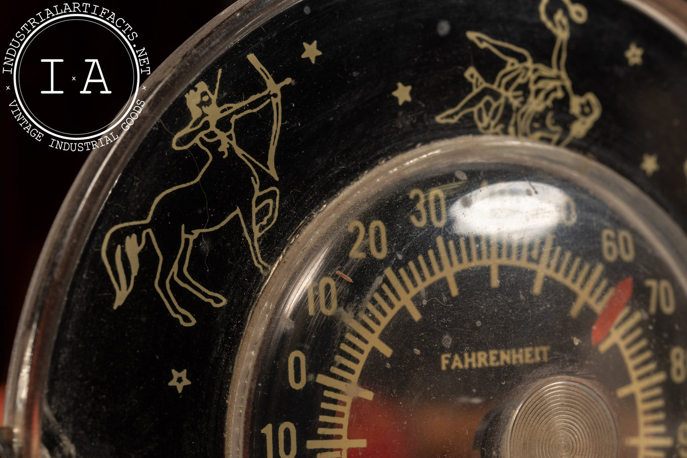 Vintage Zodiac Sign Desktop Thermometer