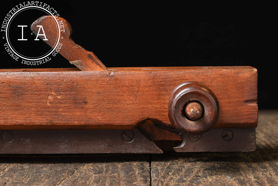 Antique Adjustable Wooden Tongue & Groove Plane
