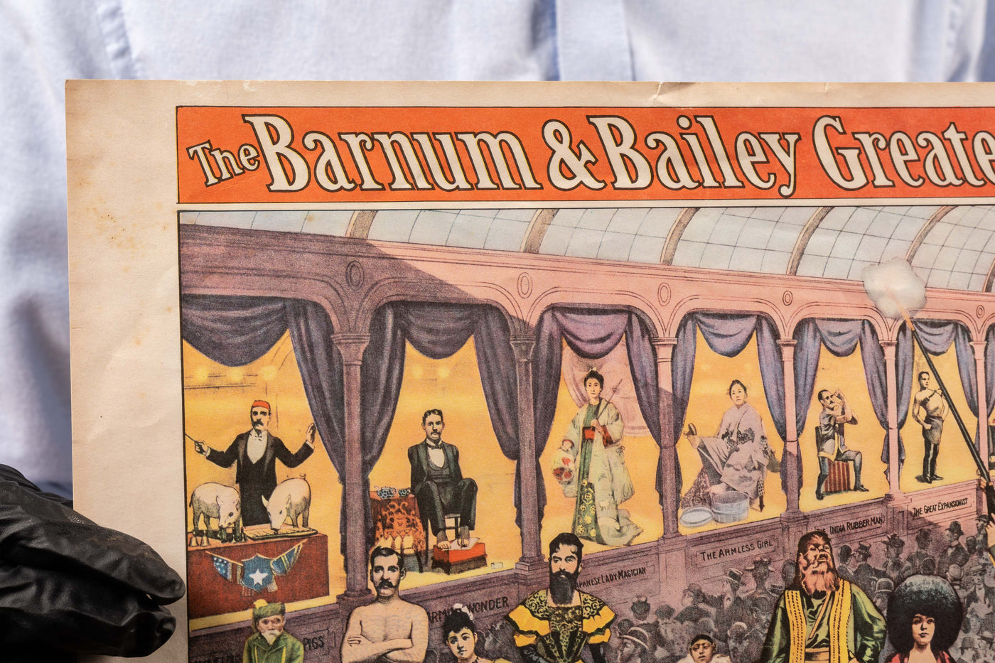 c. 1960 Barnum and Bailey - The Peerless Prodigies Poster