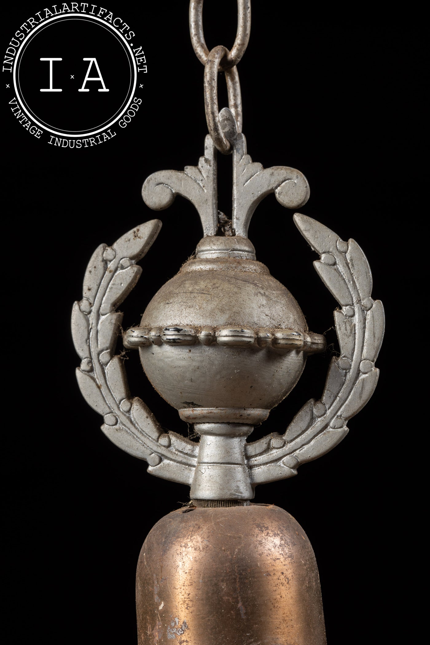 Five-Socket Nickel-Plated Art Deco Lighting Fixture