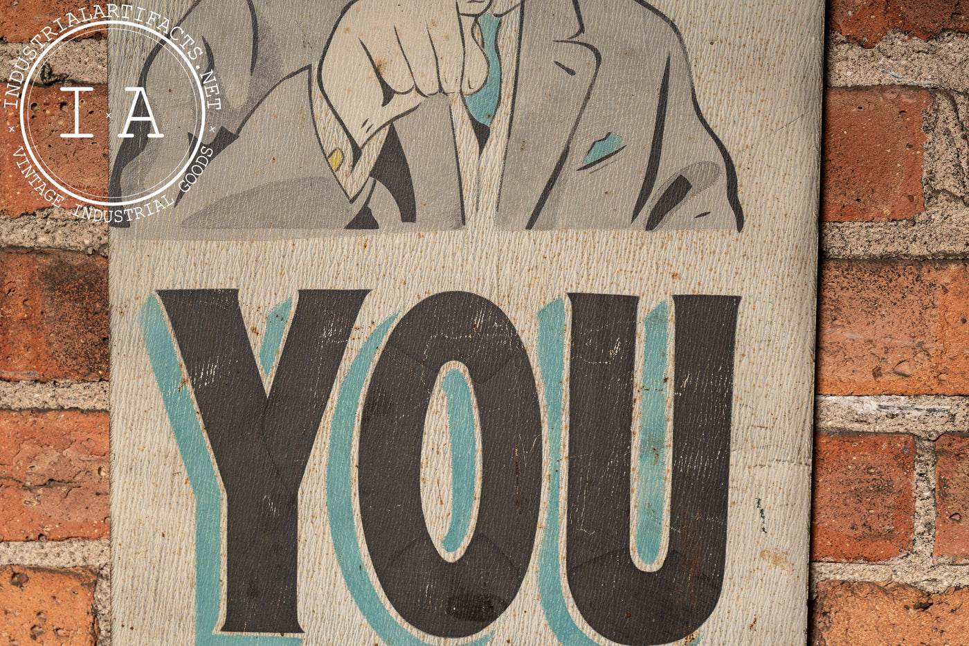 Early 20th Century Hand-Painted "F. L. Grant" Tin Ithaca Sign