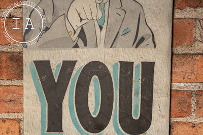 Early 20th Century Hand-Painted "F. L. Grant" Tin Ithaca Sign