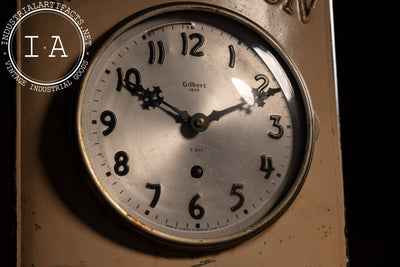 c. 1940s Old Mr. Boston Advertising Bottle Display w. Gilbert 8-Day Clock