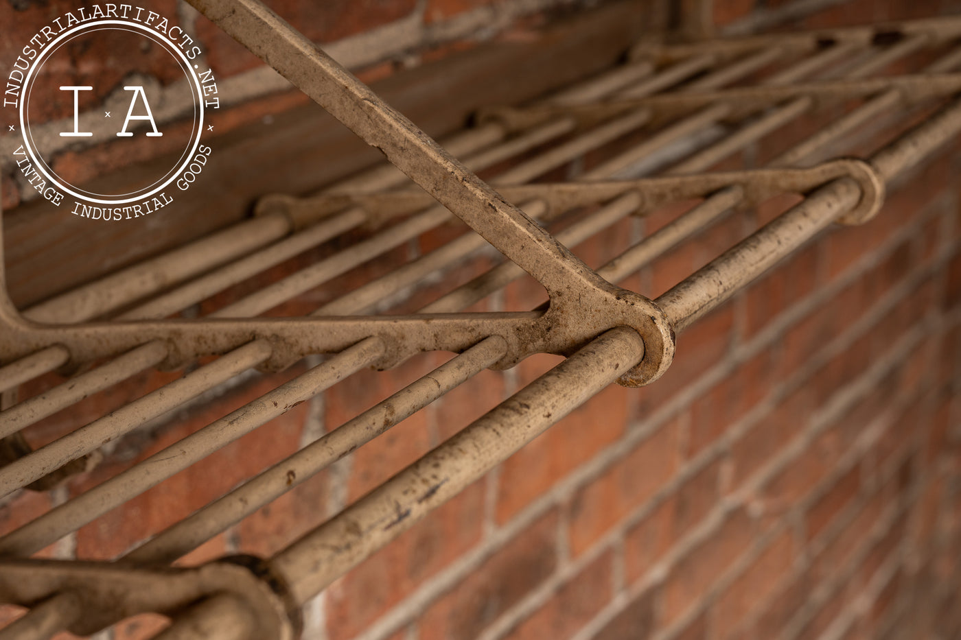 Antique Wall-Mounted Pullman Luggage Rack
