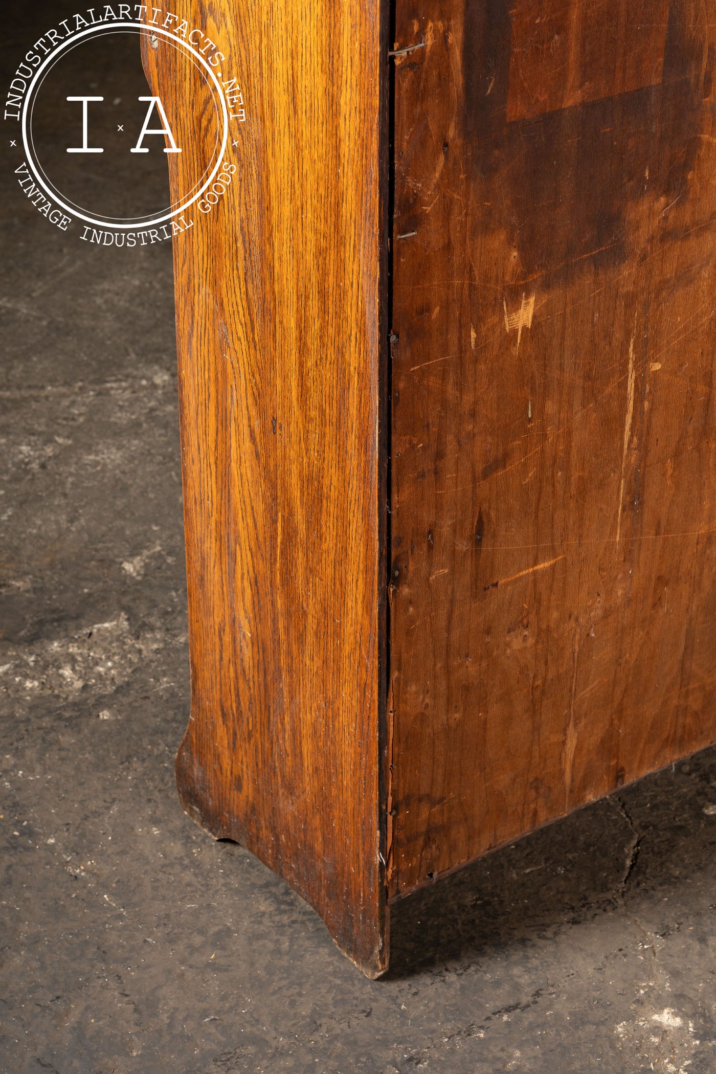 Early 20th Century Oak Drop-Front Secretary Desk