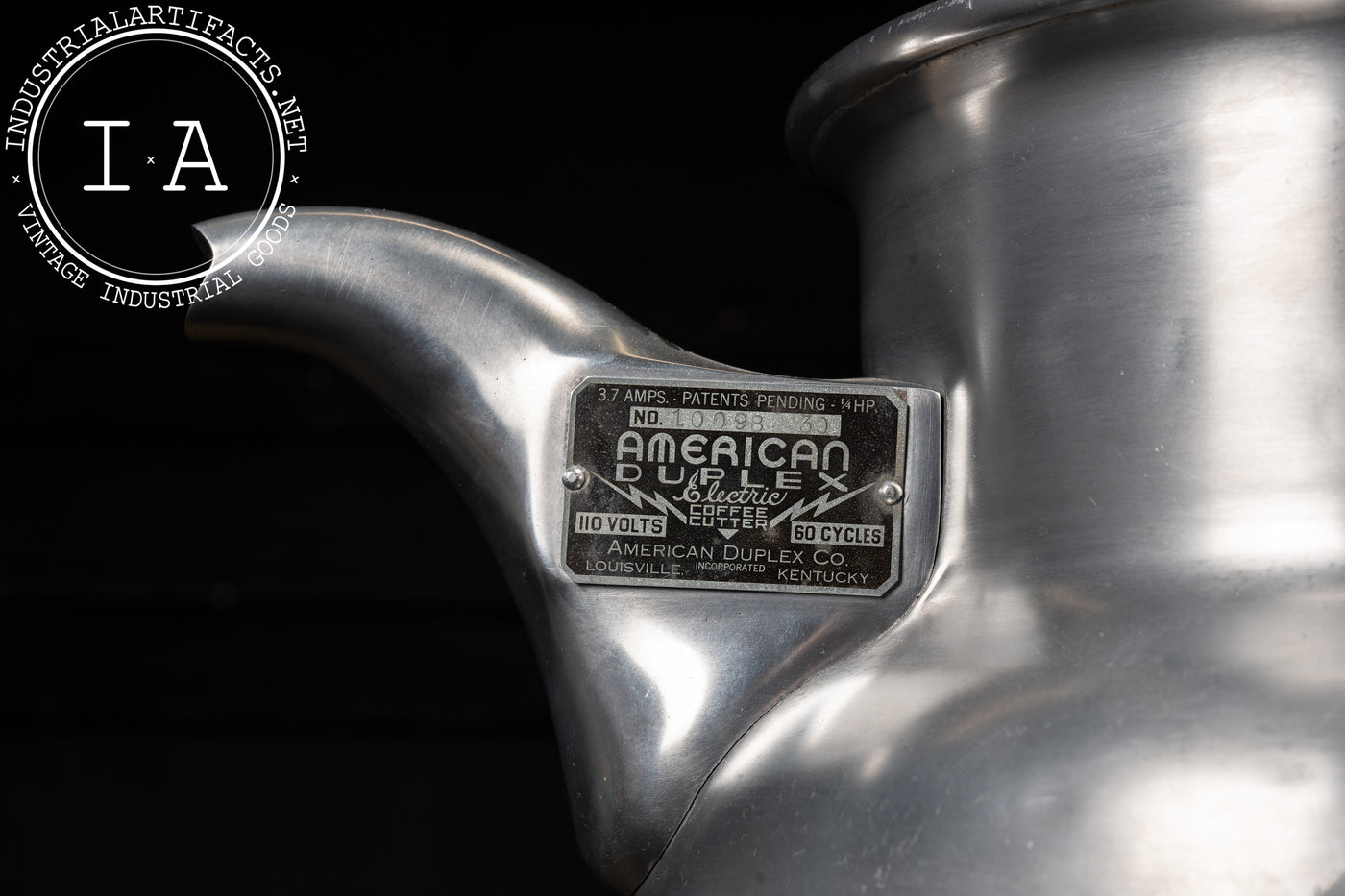 Vintage Electric Coffee Grinder by American Duplex