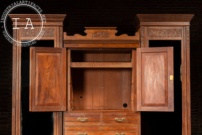 Late 19th Century Arts & Crafts 3-Section Cabinet by Edwards & Sons