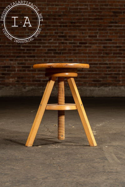 Post-Modern Wooden Spindle Stool