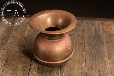 Antique Redskin Brand Chewing Tobacco Promotional Spittoon
