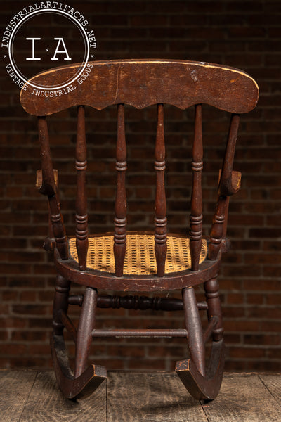 19th Century Child’s Painted Rocking Chair
