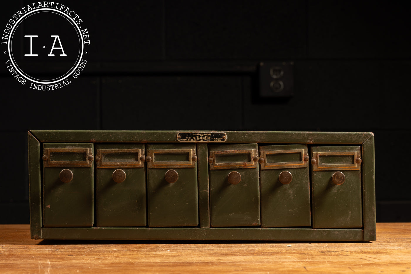 Vintage Industrial 6-Tray-Drawer Cabinet by Paragon