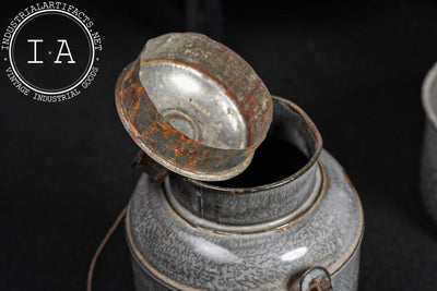 Vintage Six-Piece Graniteware Kitchen Set