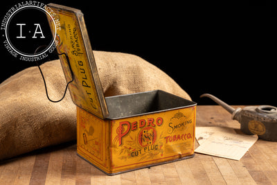 Early 20th Century Pedro Cut Plug Tobacco Box