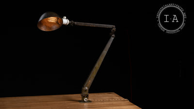 Early 20th Century Articulated Industrial Lamp