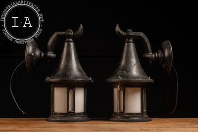 Early 20th Century Electric Entryway Sconces