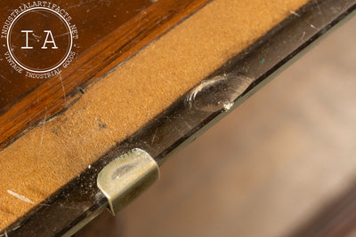 Early Haberdashery Oak and Glass Display Case with Drawers