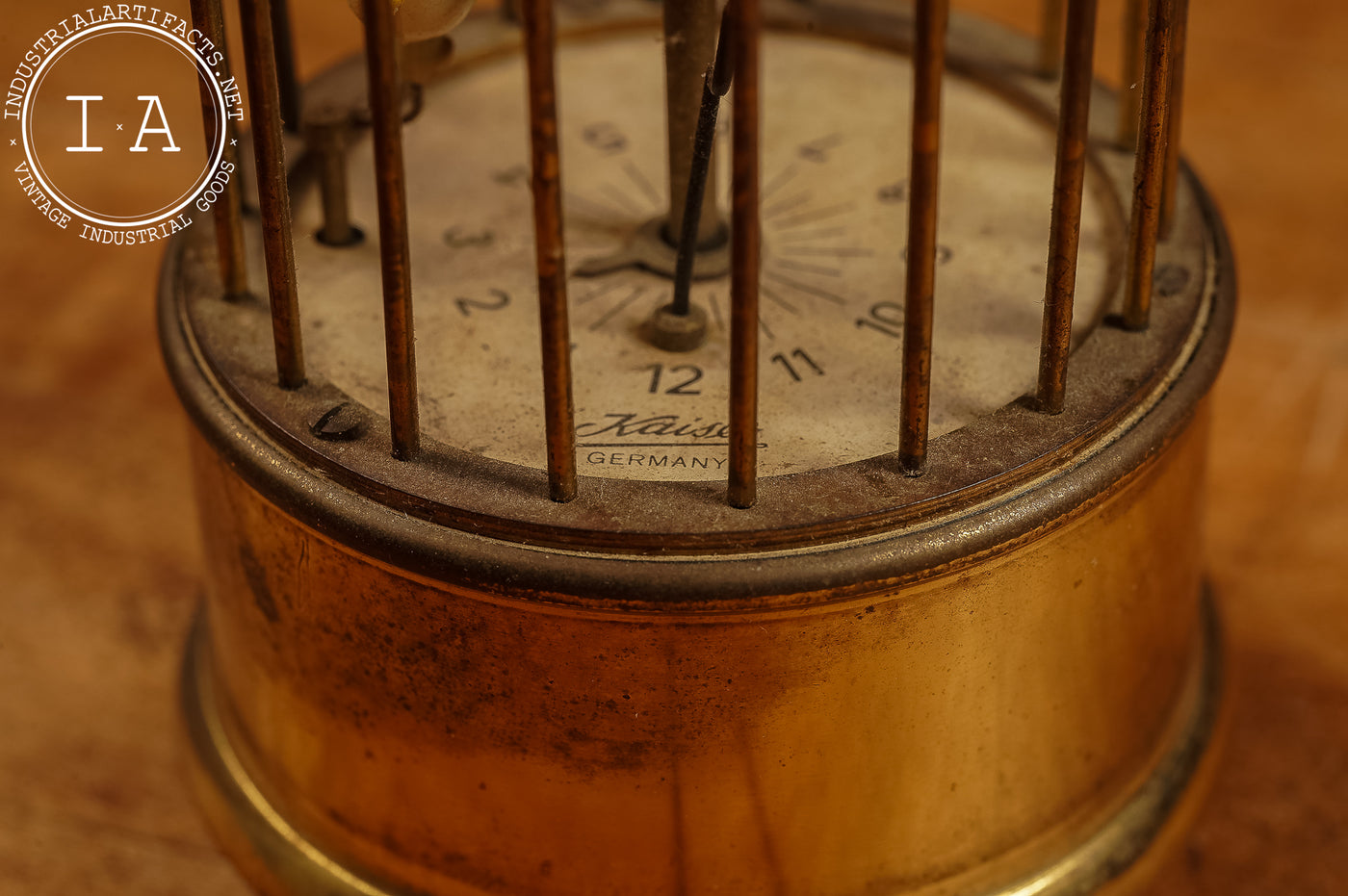 Early 20th Century J. Kaiser G.M.B.H. Bird Cage Clock