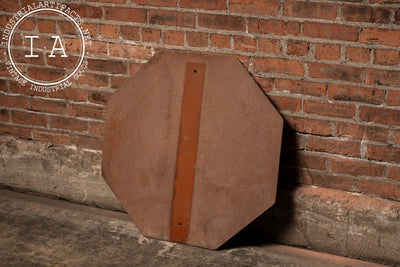 Vintage Reflective Wooden Stop Sign