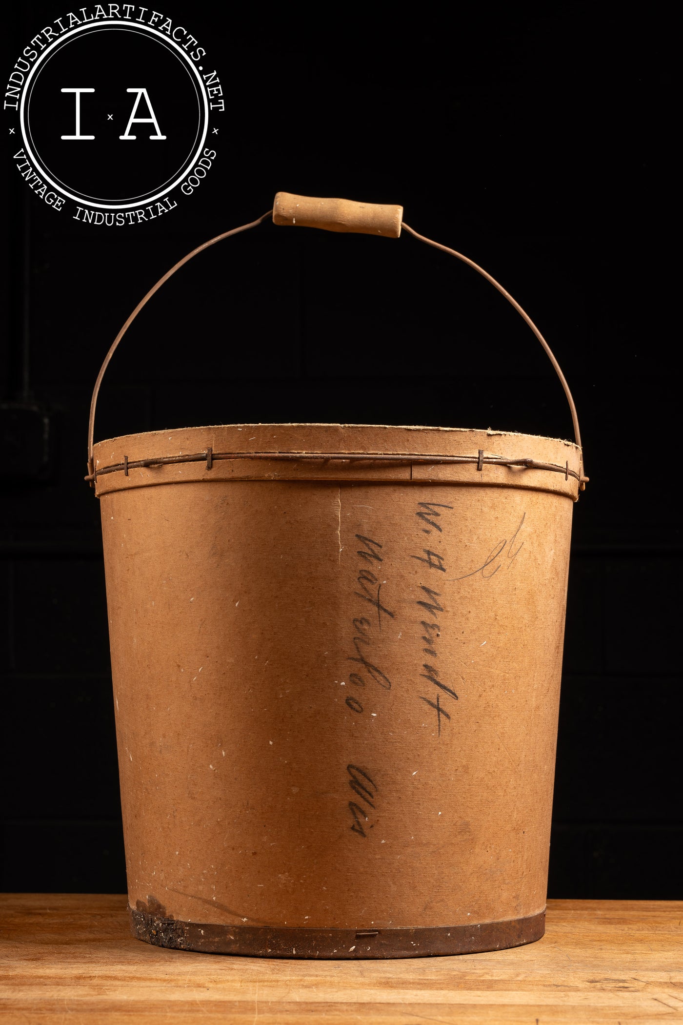 Antique Badger Chocolates Bucket