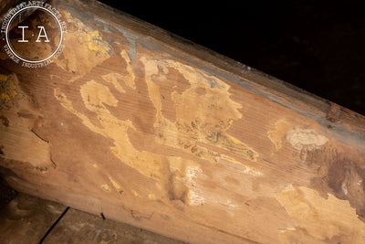 Early 20th Century Pine School Desk