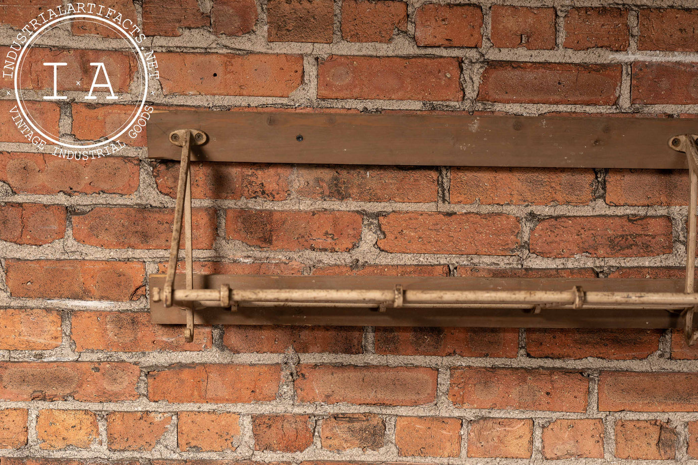 Antique Wall-Mounted Pullman Luggage Rack