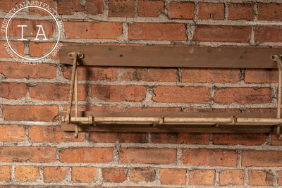 Antique Wall-Mounted Pullman Luggage Rack