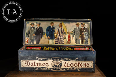 Early 20th Century Detmer Woolens Garment Box