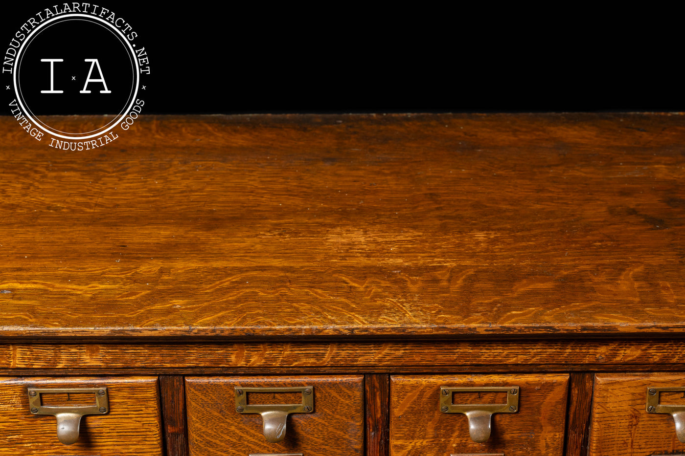 Massive Early 20th Century 187-Drawer Maple Card Catalog