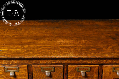 Massive Early 20th Century 187-Drawer Maple Card Catalog