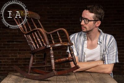 19th Century Child’s Painted Rocking Chair