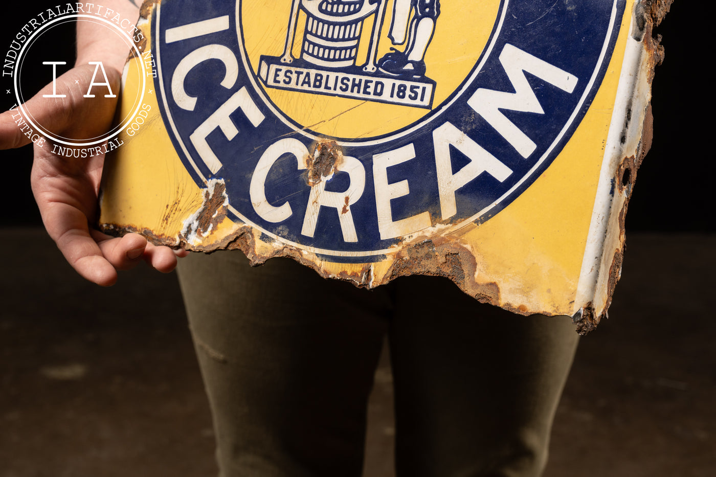 c. 1920 J.M. Horton's Ice Cream DSP Sign