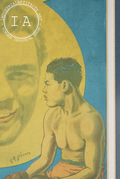 Framed September 1936 The Ring Boxing Magazine – Joe Louis vs. Schmeling Cover
