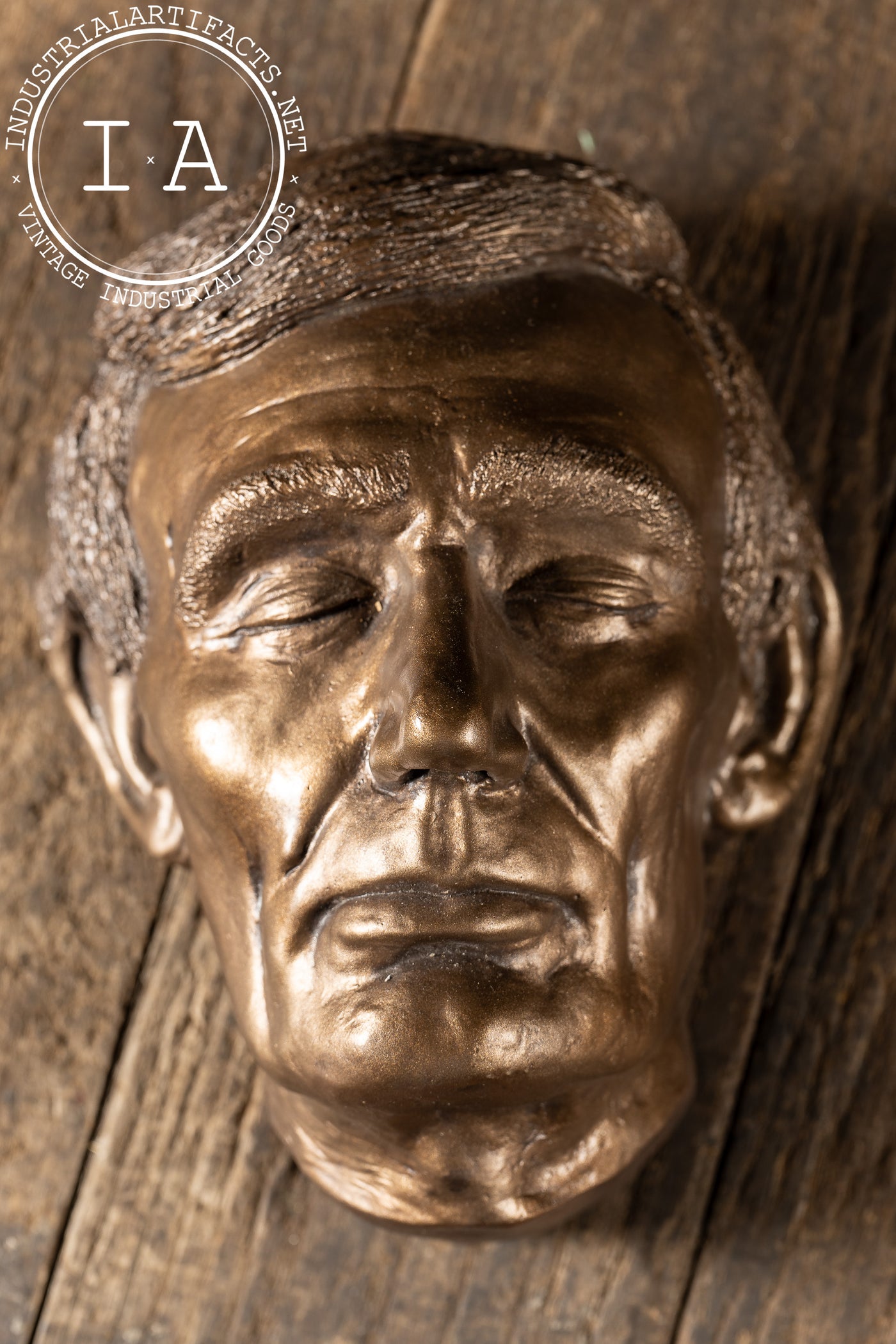 Vintage Plaster Abraham Lincoln Life Mask by Erick Erickson