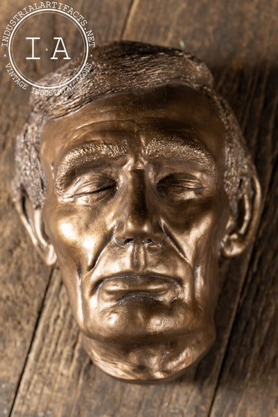 Vintage Plaster Abraham Lincoln Life Mask by Erick Erickson