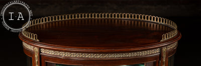 Louis XVI Style Mahogany Curio Cabinet