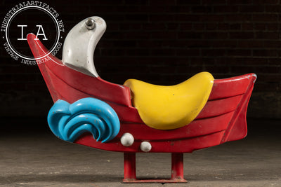 Vintage McDonald’s Playground Ride-On Boat with Dolphin Prow
