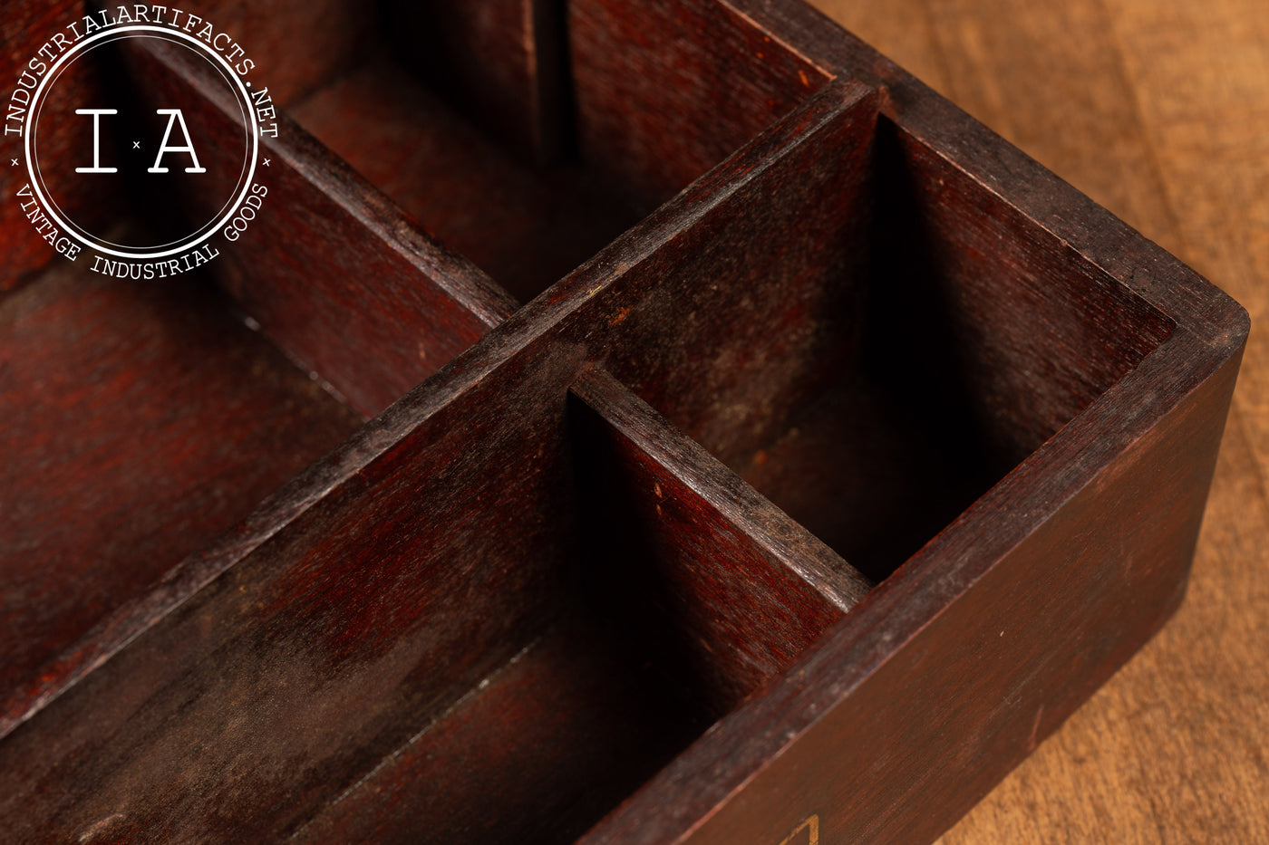 c. 1900 Mahogany National Cash Register Supplies Box